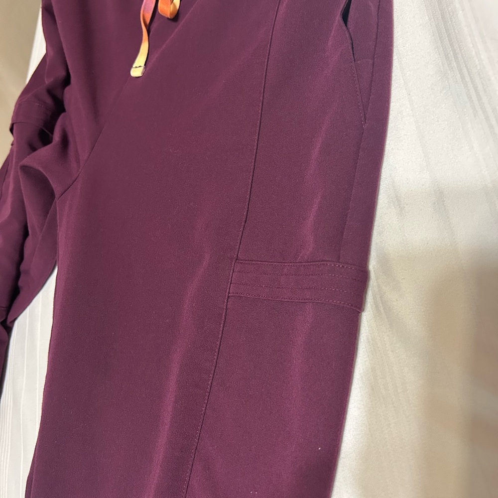 Figs Women's Top in Burgundy